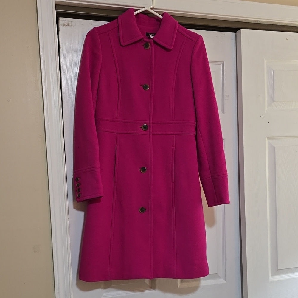 J. Crew Women's Fuscia Pink Coat Size 4